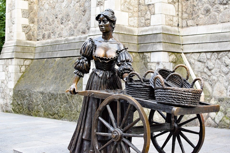 Irlanti Dublinin kevätmatka Molly-Malone