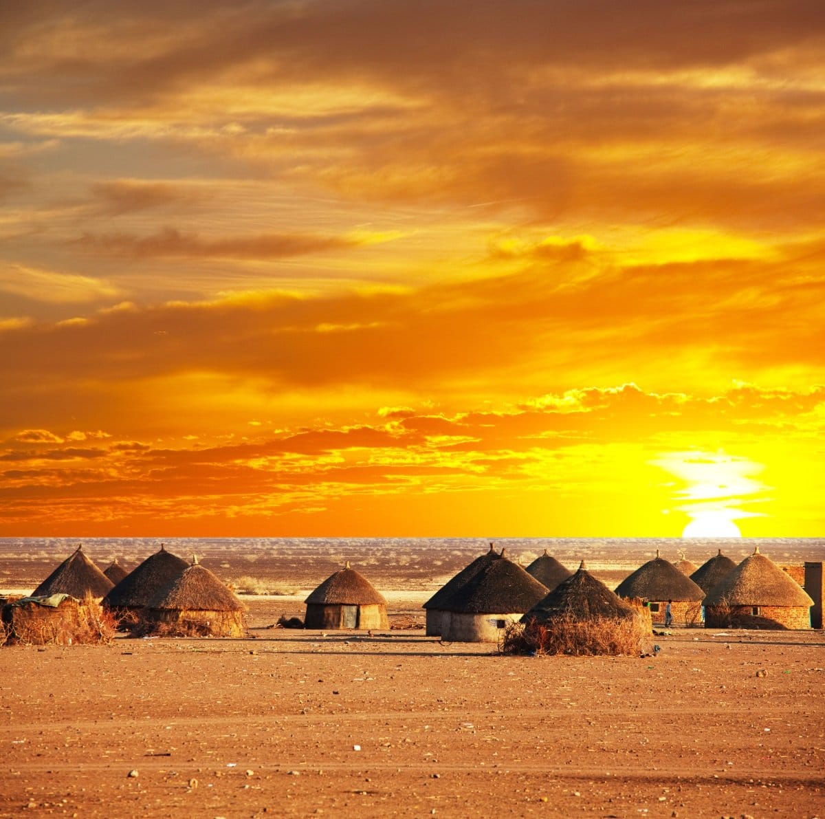Afrikka auringonlasku