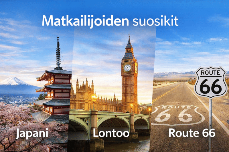 Lontoo Japani Route 66 Suosikkikohteet