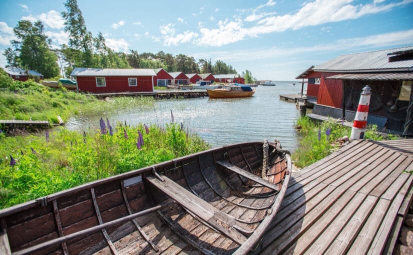 Pyhtään Kaunissaari talot