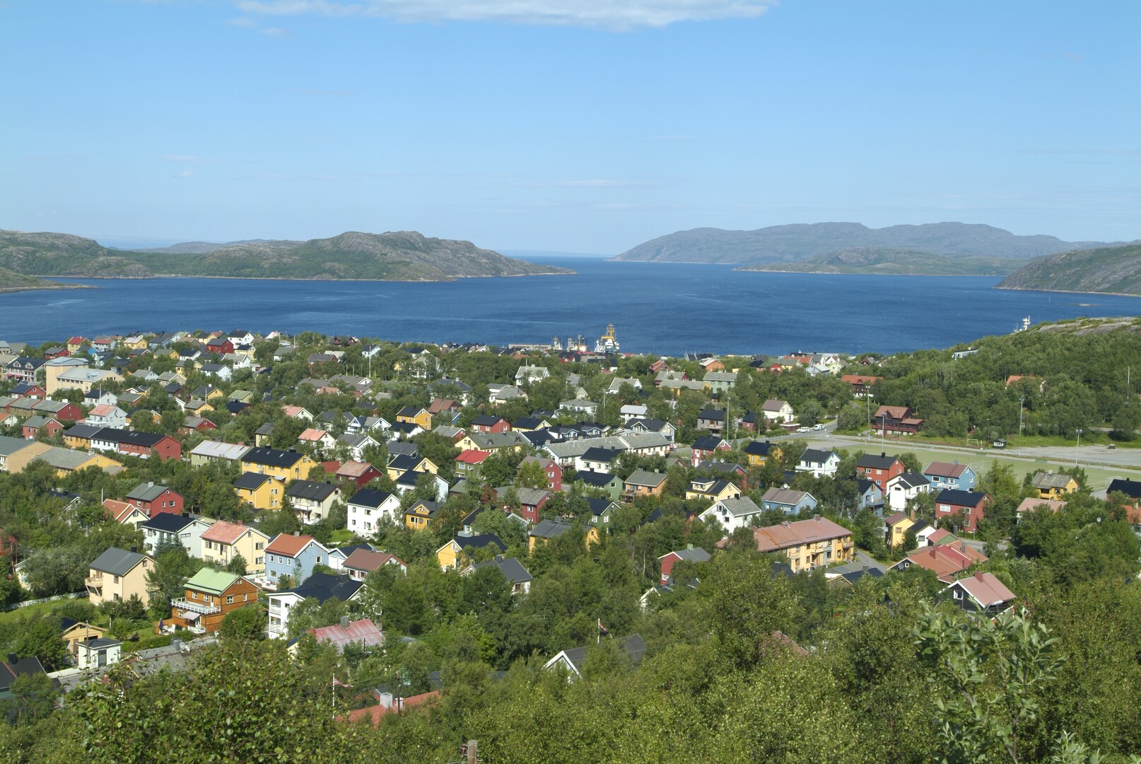 Kirkkoniemi kaupunkiloma kaupunki ilmakuva